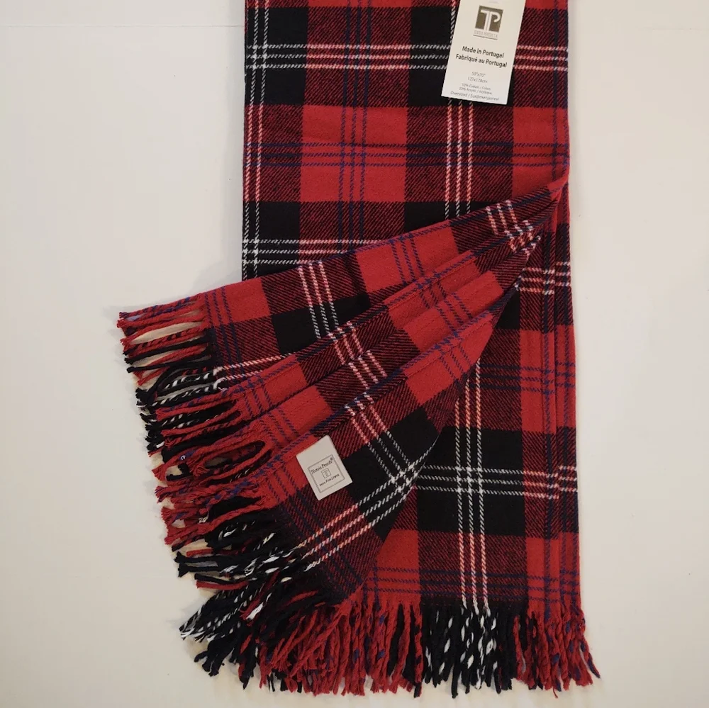 🎁Made in Portugal Tartan Plaid Throw Blanket by Texteis Penedo
